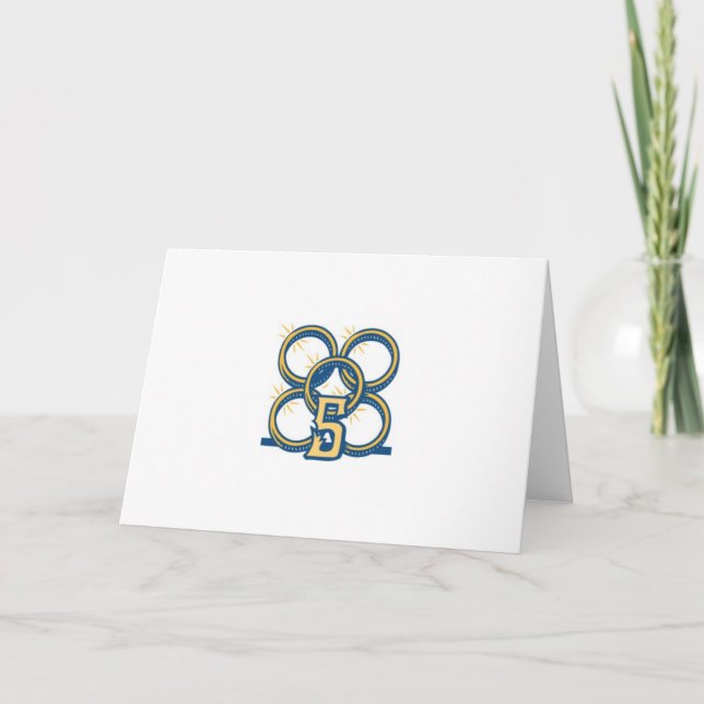 Tarjeta Festiva ¡Cinco anillos de oro! (Anverso)