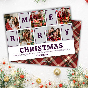 Tarjeta Festiva Cinco fotógrafos modernos, lindos y simples Navida