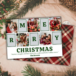 Tarjeta Festiva Cinco fotógrafos modernos, lindos y simples Navida