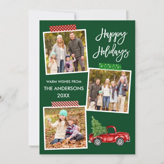 Tarjeta Festiva Cinta Cinta Cinta Cinta Cinta Cinta Cañada Camión  (Anverso)