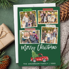 Tarjeta Festiva Cinta de guiones de pincel Navidades de Cinta Cami