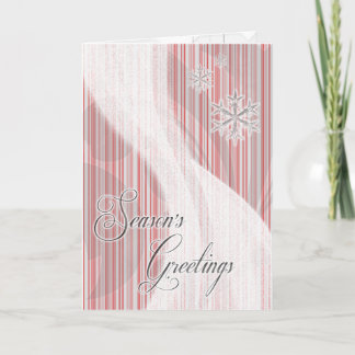 Tarjeta Festiva Cinta de la estrella nevada (banda de menta de men
