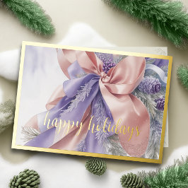 Tarjeta Festiva Cinta de raso para adornos Siempreviva Lavanda Mel