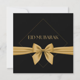 Tarjeta Festiva Cinta dorada Eid Mubarak