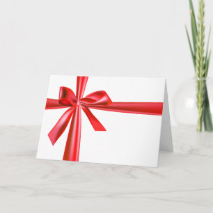 Tarjeta Festiva Cinta roja