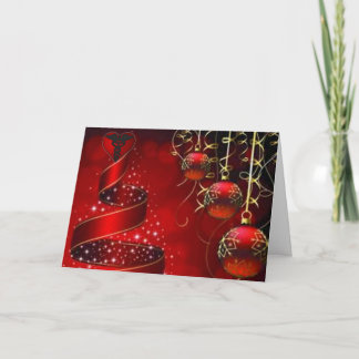 Tarjeta Festiva "Cintas y luces "