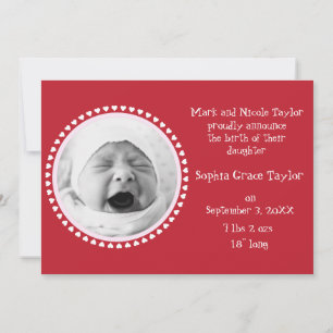 Tarjeta Festiva Circulo de amor - edición de San Valentín