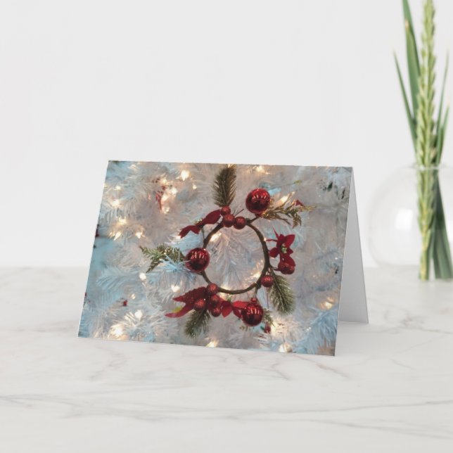 Tarjeta Festiva Círculo de luces (Anverso)