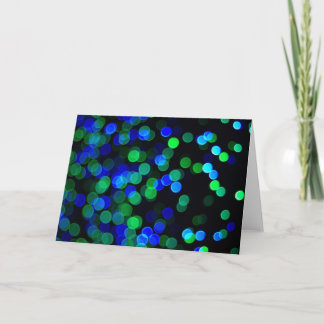 Tarjeta Festiva Círculos azules y verdes