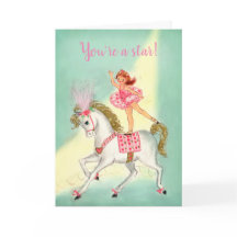 Circus Acrobat en Horse Valentine