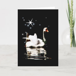 Tarjeta Festiva Cisne Starlight