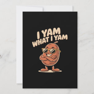 Tarjeta Festiva Cita Clásica Soy Ñame Lo Que Soy Ñame