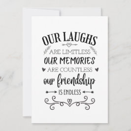 Tarjeta Festiva Cita de amistad, cita especial de amistad signific