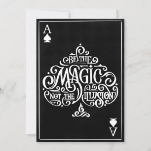 Tarjeta Festiva Cita de As de Spades Motivational Typography