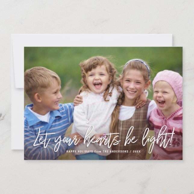 Tarjeta Festiva Cita de guión manuscrito de vacaciones felices sob (Anverso)