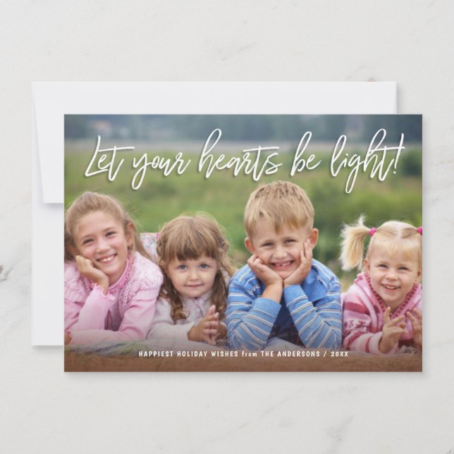 Tarjeta Festiva Cita de guión manuscrito de vacaciones felices sob (Anverso)