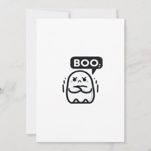 Tarjeta Festiva Cita Divertida de Desaprobación Boo