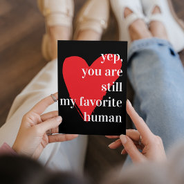 Tarjeta Festiva Cita romántica y encantadora moderna