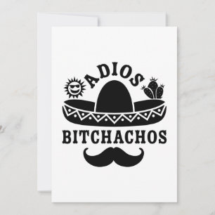 Tarjeta Festiva Citas Divertidas de Playas Adios