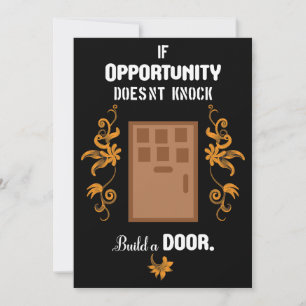 Tarjeta Festiva Citas motivacionales de oportunidad