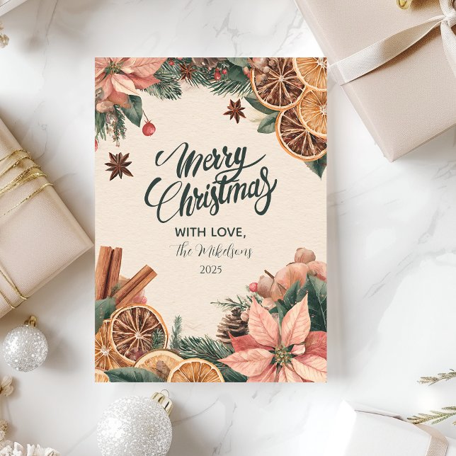 Tarjeta Festiva Citrus de Poinsettia festiva (Subido por el creador)