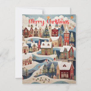 Tarjeta Festiva Ciudad de los navidades