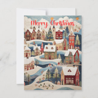 Tarjeta Festiva Ciudad de los navidades