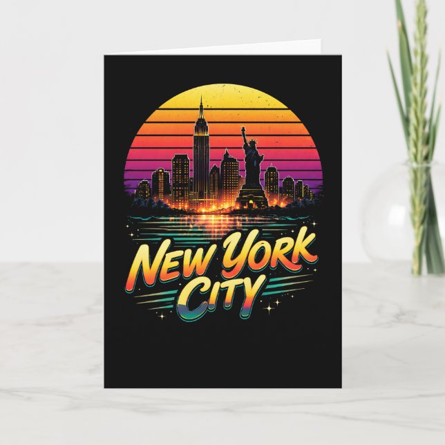 Tarjeta Festiva Ciudad de Nueva York (Anverso)