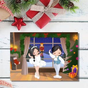 Tarjeta Festiva Clara y el ballet de la casa Stallbaum Nutcracker
