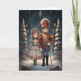 Tarjeta Festiva Clara y el Cascanueces Ballet Clásico Vintage de N
