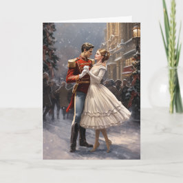 Tarjeta Festiva Clara y los Navidades de ballet de cosecha desnuda
