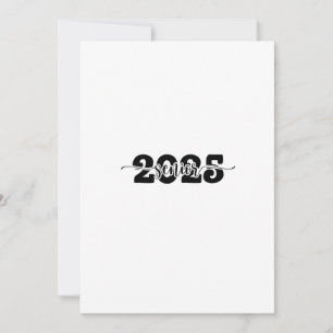 Tarjeta Festiva Clase de Graduación Superior de 2025