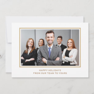 Tarjeta Festiva Clase de oro blanco Foto de negocios corporativos