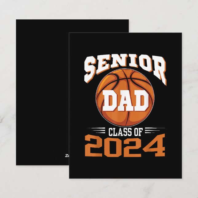 Tarjeta Festiva Clase Senior Dad de 2024 (Anverso / Reverso)