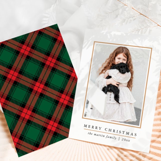 Tarjeta Festiva Clásica impresión de papel rojo navideño (Subido por el creador)