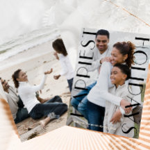 Clásico Black Two Photo Happiest Holidays