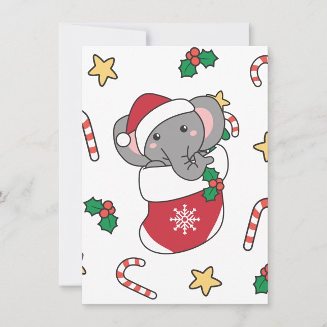 Tarjeta Festiva Clásico de Animales de Invierno de Nieve para navi (Anverso)