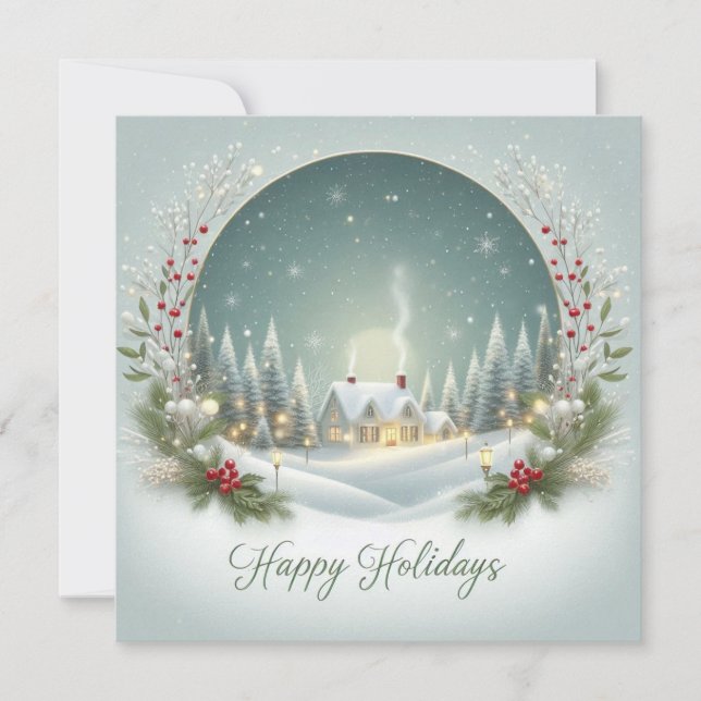 Tarjeta Festiva Clásico personalizado (Anverso)