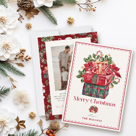 Tarjeta Festiva Classic Assorted presenta Navidades de fotos