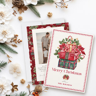 Tarjeta Festiva Classic Assorted presenta Navidades de fotos