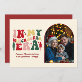 Tarjeta Festiva Classic Noel In My Nutcracker Era Christmas Photo