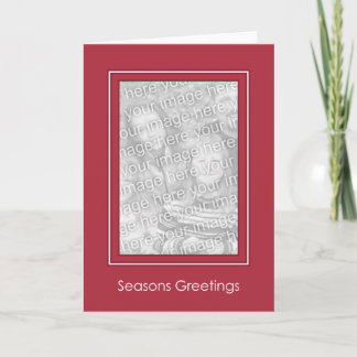 Tarjeta Festiva Classic Red Holiday Template