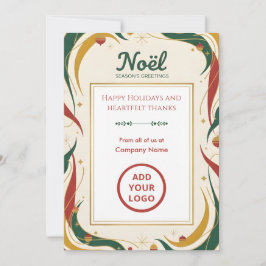 Tarjeta Festiva Classic Retro Noël | Branding Suite Edition