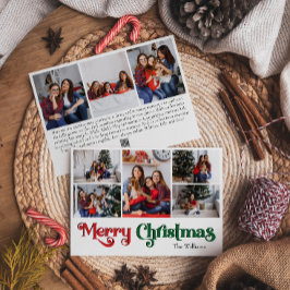 Tarjeta Festiva Classic Simple Merry Christmas Eight