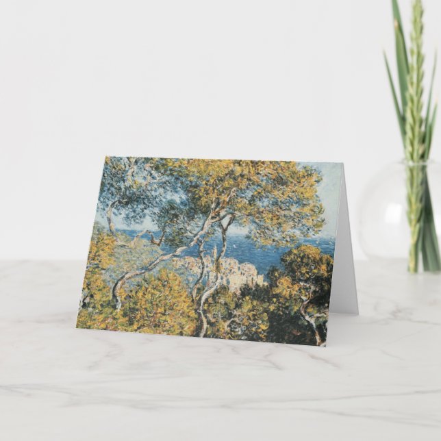 Tarjeta Festiva Claude Monet - Bordighera (Anverso)