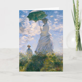 Tarjeta Festiva Claude Monet - la "promenade"