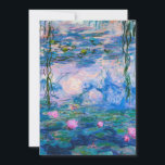 Tarjeta Festiva Claude Monet - lirios de agua 1919<br><div class="desc">Claude Monet - lirios de agua 1919. Pintura famosa del arte.</div>