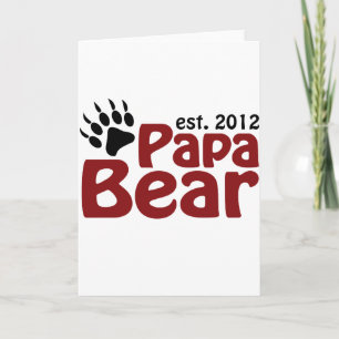 Tarjeta Festiva claw de oso papa 2012