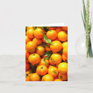 Tarjeta Festiva Clementinas en Niza la mercado de la fruta