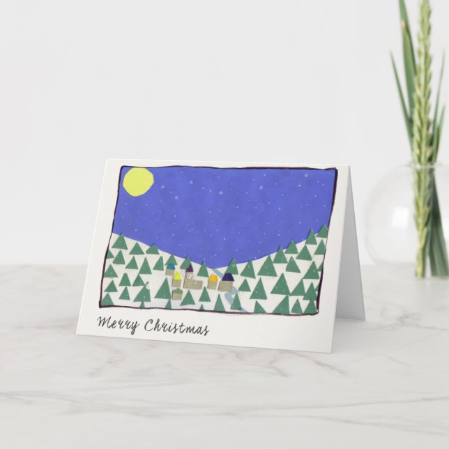 Tarjeta Festiva Cloches 3 de Les Trois (Anverso)
